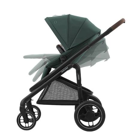 MAXI-COSI poussette Duo combinée Plaza Plus, de la naissance à 4 ans (22kg), Nacelle incluse, Confortable, Essential Green VERT 2 - vertbaudet enfant 