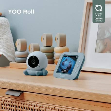 Caméra additionnelle BABYMOOV pour babyphone vidéo YOO ROLL BLEU 2 - vertbaudet enfant 