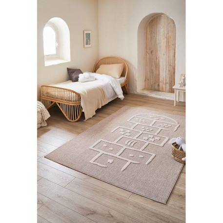 Tapis chambre enfant - marelle - 160 x 230 cm - Nazar Rugs MARRON 2 - vertbaudet enfant 