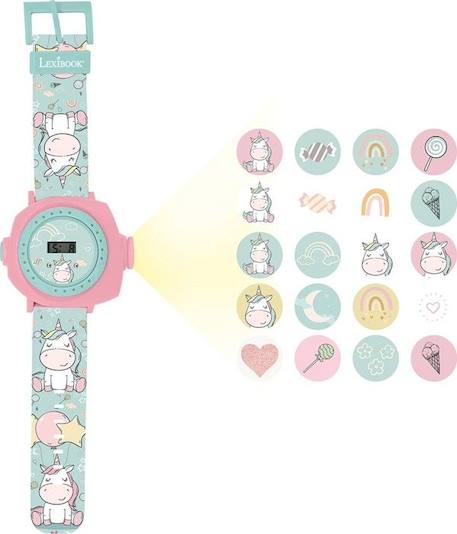 Garçon-Accessoires-Autres accessoires-Montre digitale avec projection de 20 images design Licorne