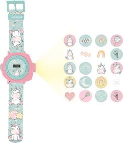 Jouet-Montre digitale - Licorne - Bracelet ajustable - Projection 20 images - Mixte - Quartz