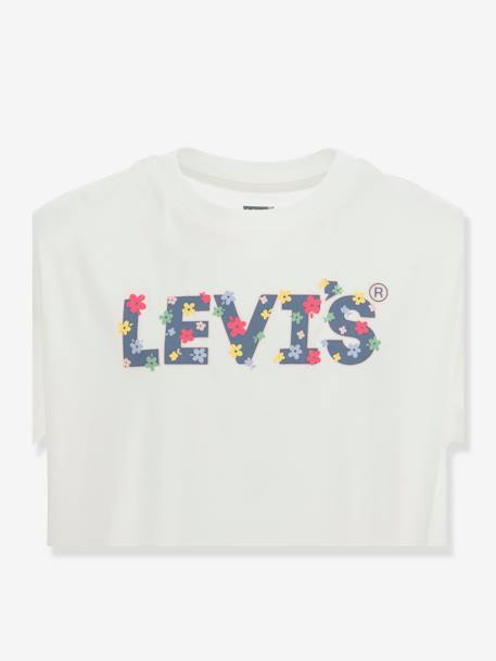 Tee-shirt fille Meet and greet Floral Levi's® en coton bio beige 3 - vertbaudet enfant 