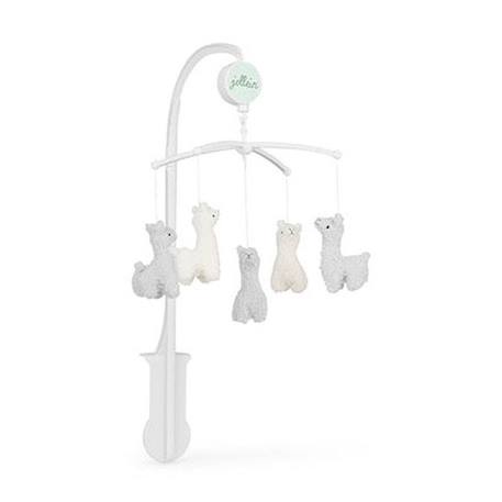 Mobile musical Lama - JOLLEIN - Blanc - Pour lit Bébé BLANC 1 - vertbaudet enfant 