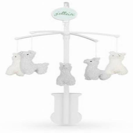 Mobile musical Lama - JOLLEIN - Blanc - Pour lit Bébé BLANC 2 - vertbaudet enfant 