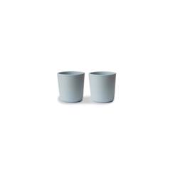 Lot de 2 verres bébé - Bleu Poudré - Mushie  - vertbaudet enfant