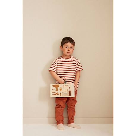 Boite à outils Kid's Hub - Caisse en bois - Malette - Bricolage - Imitation - Enfants - Kids Concept BEIGE 2 - vertbaudet enfant 