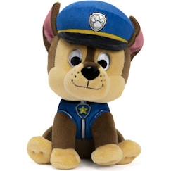 Jouet-Premier âge-Peluches-PAT PATROUILLE - PELUCHE 15 CM CHASE Paw Patrol Gund - 6058437 - peluche douce et lavable dès 12 mois