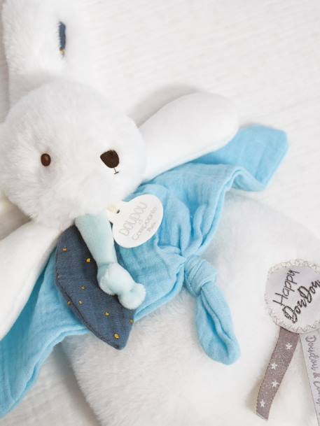 Happy doudou 25cm - DOUDOU ET COMPAGNIE boho rose+pop bleu+wild beige 7 - vertbaudet enfant 