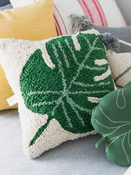 Coussin lavable Monstera - LORENA CANALS vert 3 - vertbaudet enfant 