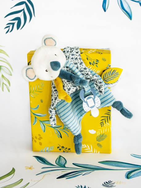 Yoca le koala doudou attache-sucette - DOUDOU ET COMPAGNIE bleu 1 - vertbaudet enfant 