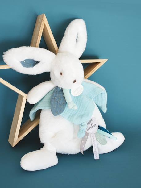 Happy doudou 25cm - DOUDOU ET COMPAGNIE boho rose+pop bleu+wild beige 6 - vertbaudet enfant 