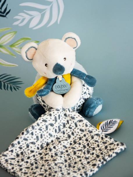 Yoca le koala - pantin avec doudou 15cm - DOUDOU ET COMPAGNIE bleu 3 - vertbaudet enfant 