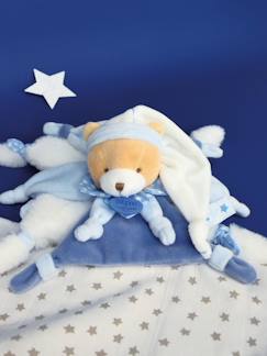 Jouet-Doudou carré 27 cm ours petit Chou - DOUDOU ET COMPAGNIE