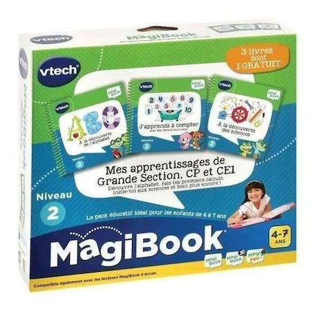 Livre Interactif Magibook - VTECH - Mes Apprentissages de Grande Section, CP et CE1 - Pack de 3 livres BLEU 2 - vertbaudet enfant 