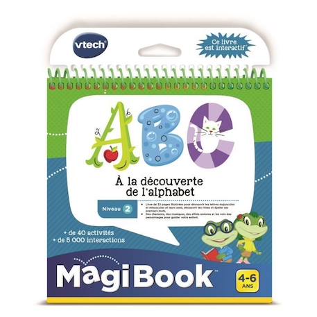 VTECH - Livre Interactif Magibook - ABC, À La Découverte De L'Alphabet BLANC 2 - vertbaudet enfant 