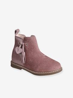 Chaussures-Boots cuir à pompon fille collection maternelle