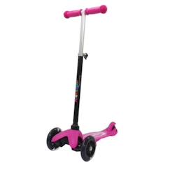 Jouet-Jeux de plein air-Tricycles, draisiennes et trottinettes-Trottinette - JAMARA - Kicklight Vert - Enfant - Loisir - 5 ans - Rose - Mixte - 2 roues - Poids jusqu'à 50 kg