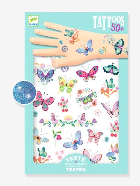 Tatouages papillons de rêve - DJECO multicolore 3 - vertbaudet enfant 