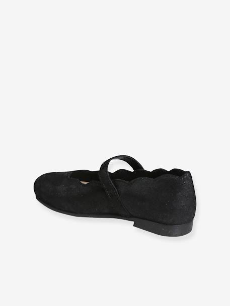 Ballerines cuir fille noir 3 - vertbaudet enfant 