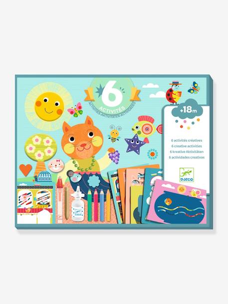 Coffret 6 activités le chat et ses amis - DJECO multicolore 8 - vertbaudet enfant 