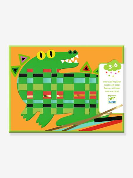Kit de tissage en papier - DJECO multicolore 1 - vertbaudet enfant 