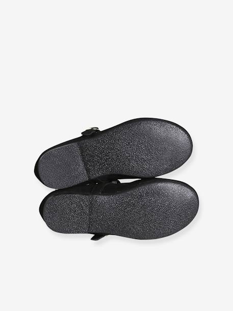 Ballerines cuir fille noir 5 - vertbaudet enfant 