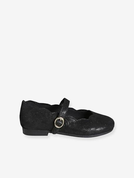 Ballerines cuir fille noir 2 - vertbaudet enfant 