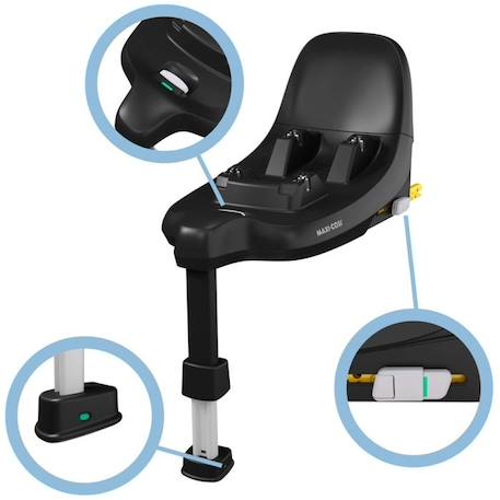 MAXI-COSI Embase FamilyFix S, De la naissance à 4 ans, compatible Cosi Pebble S et Siège Pearl S NOIR 3 - vertbaudet enfant 