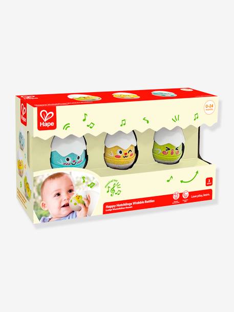 Set de 3 hochets poussins - HAPE blanc 2 - vertbaudet enfant 