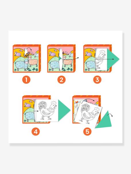 Distributeur de coloriages - DJECO ferme 3 - vertbaudet enfant 