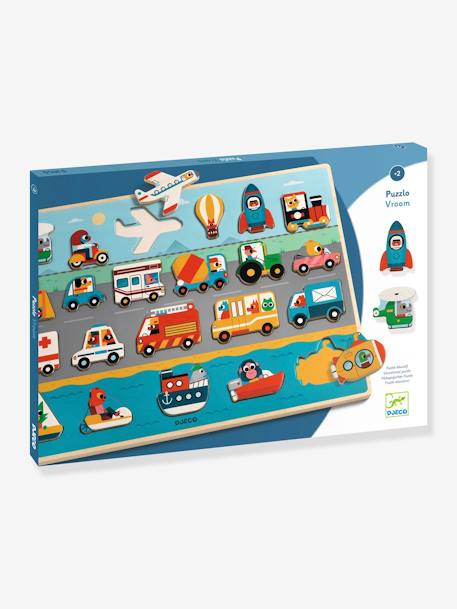 Puzzle Vroom en bois - DJECO multicolore 4 - vertbaudet enfant 