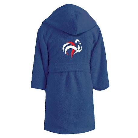 Peignoir enfant FFF Equipe de France 2 étoiles Champions 100% coton taille 6/8 ans BLEU 3 - vertbaudet enfant 