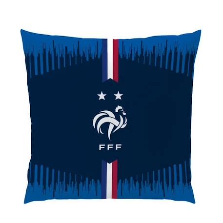 Coussin 40x40cm Equipe de France - 2 étoiles - 40x40 cm Bleu BLEU 2 - vertbaudet enfant 