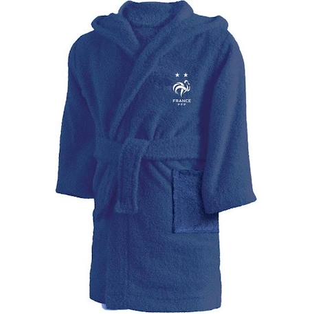 Garçon-Peignoir de bain-Peignoir enfant FFF Equipe de France 2 étoiles Champions 100% coton taille 6/8 ans