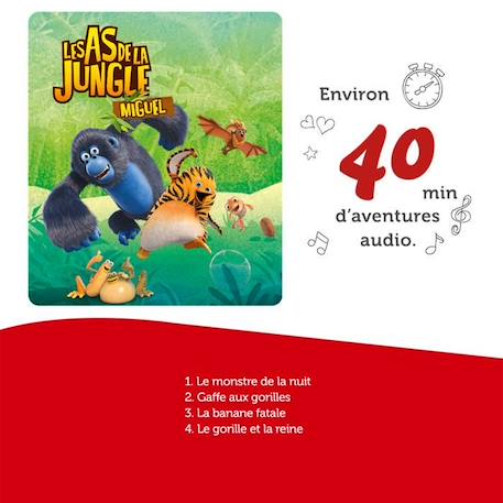 tonies® - Figurine Tonie - Les As De La Jungle - Miguel - Figurine Audio pour Toniebox BLEU 4 - vertbaudet enfant 