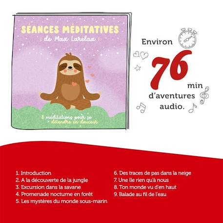 tonies® - Figurine Tonie - Ma Pause Zen - Séances Méditatives De Max Larelax - Figurine Audio pour Toniebox MARRON 4 - vertbaudet enfant 