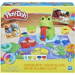 Jouet-Activités artistiques et musicales-Loisirs créatifs-Gommettes, collage et modelage-Play-Doh La grenouille des couleurs, Pâte à modeler, Jouet créatif pour enfant de 3 ans et plus