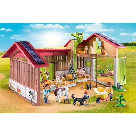 PLAYMOBIL 71304 Ferme avec panneaux solaires, Country La vie à la ferme, 182 pièces, Dès 4 ans BLEU 2 - vertbaudet enfant 