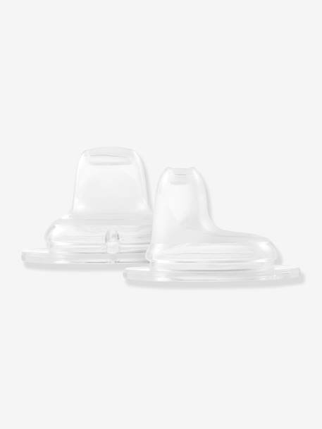 Duo de becs de succion anti-fuite ELHEE transparent 1 - vertbaudet enfant 