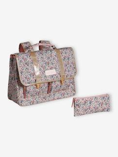 -Cartable + trousse "sweet flowers" fille