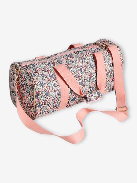 Sac de sport 'sweet flowers' fille rose poudré 3 - vertbaudet enfant 