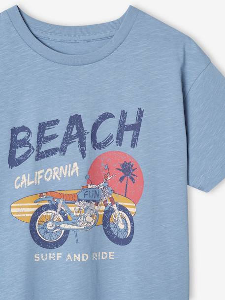 Tee-shirt motif 'surf and ride' garçon bleu ciel 3 - vertbaudet enfant 