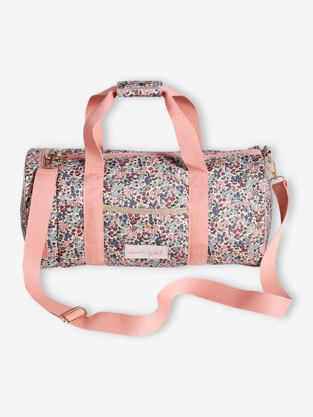 Sac de sport 'sweet flowers' fille rose poudré 2 - vertbaudet enfant 