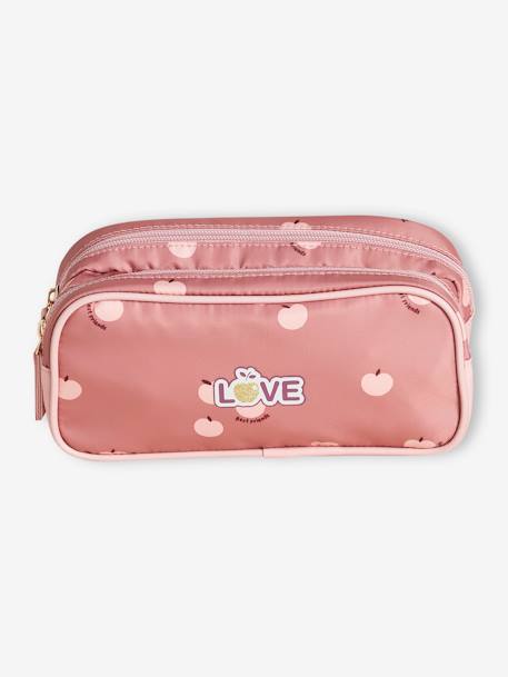 Trousse 'pommes love' Fille bois de rose 2 - vertbaudet enfant 