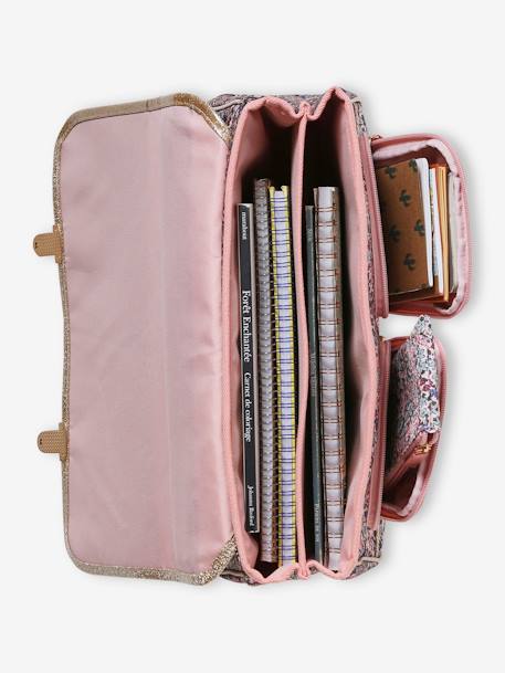 Cartable + trousse 'sweet flowers' fille rose poudré 7 - vertbaudet enfant 