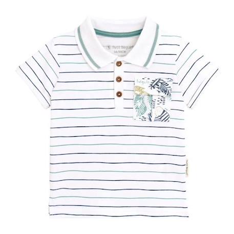 Polo garçon Bambao BLANC 1 - vertbaudet enfant 