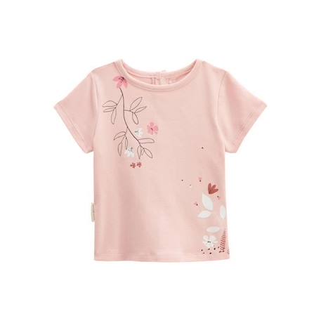 Lot de 2 t-shirts bébé manches courtes Petit Safari ROSE 2 - vertbaudet enfant 
