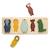 Puzzle en bois naturel pour enfants - TRIXIE - Animaux - 6 pièces - Motricité fine et apprentissage des couleurs MARRON 2 - vertbaudet enfant 