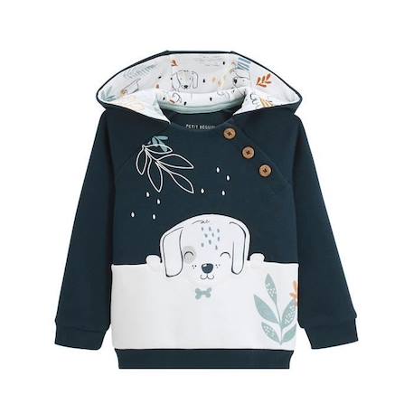 Ensemble en molleton sweat et pantalon bébé garçon Scotty BLEU 2 - vertbaudet enfant 