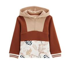 Sweat-shirt à capuche garçon en molleton Wally  - vertbaudet enfant